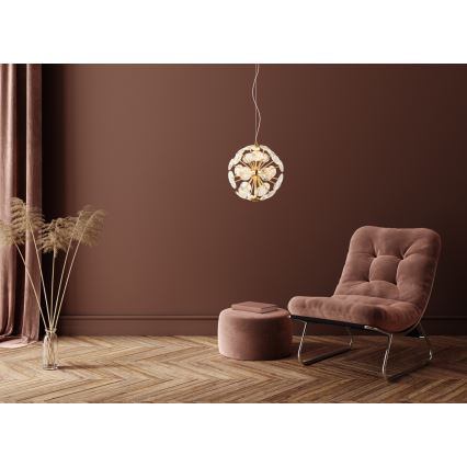 Globo - LED φωτιστικό οροφής με καλώδιο LED/12W/230V 3000K χρυσό