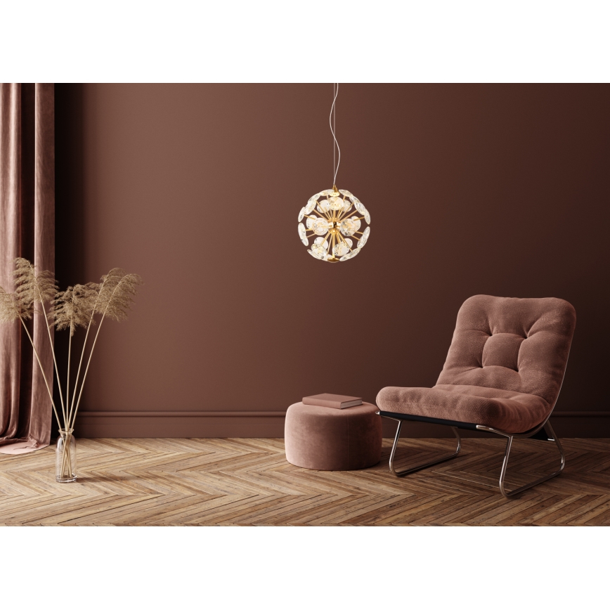 Globo - LED φωτιστικό οροφής με καλώδιο LED/12W/230V 3000K χρυσό