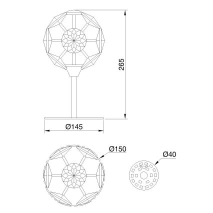 Globo - Επιτραπέζιο φωτιστικό LED/8W/230V