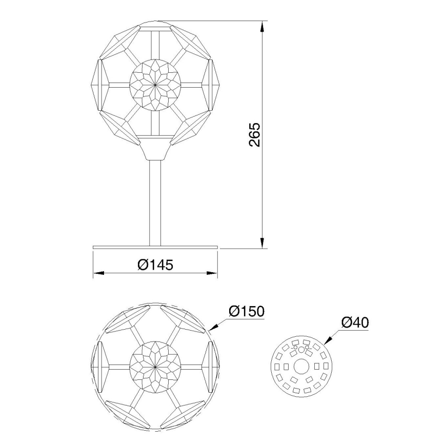 Globo - Επιτραπέζιο φωτιστικό LED/8W/230V