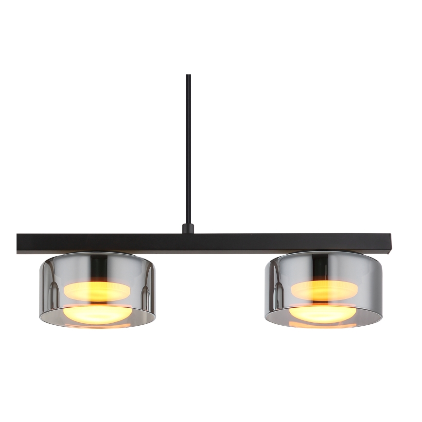 Globo -  Κρεμαστό φωτιστικό οροφής LED 3xGX53/6W/230V φιμέ/μαύρο