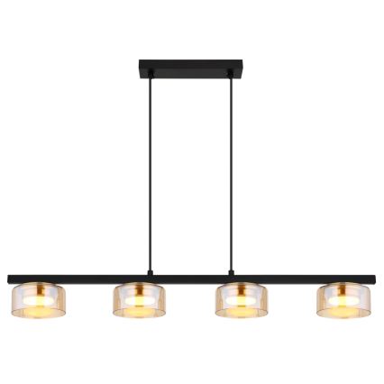 Globo -  Κρεμαστό φωτιστικό οροφής LED 4xGX53/6W/230V φιμέ/καφέ