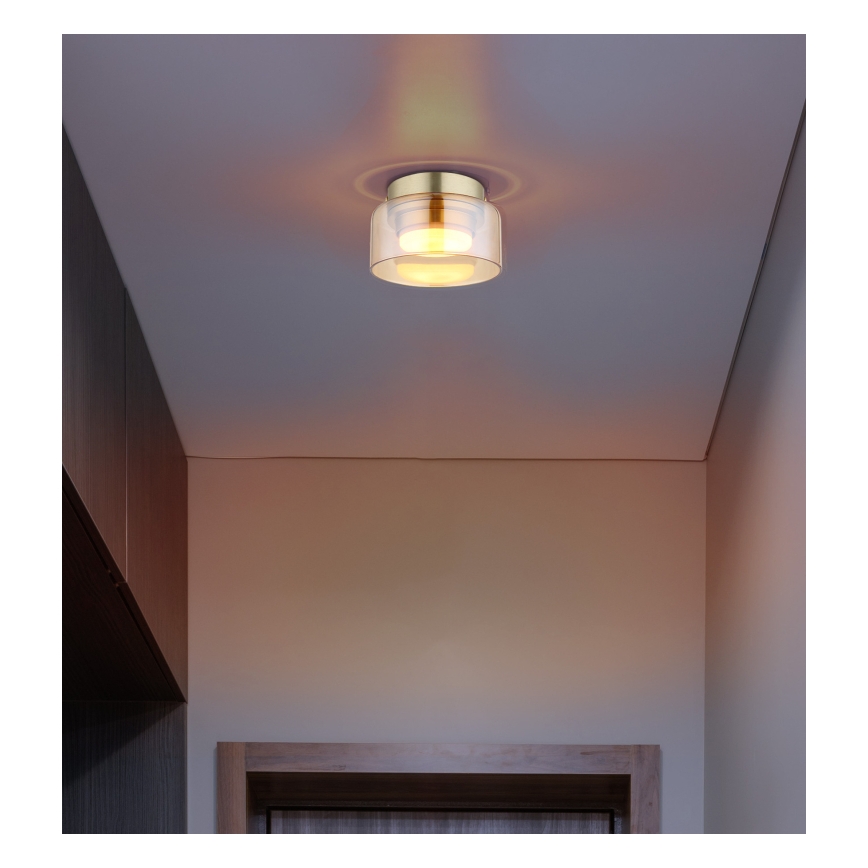 Globo - Φωτιστικό οροφής LED 1xGX53/6W/230V διάμετρος 13 cm φιμέ/καφέ