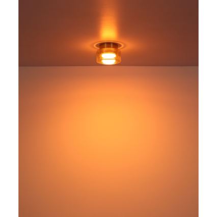 Globo - Φωτιστικό οροφής LED 1xGX53/6W/230V διάμετρος 13 cm φιμέ/καφέ