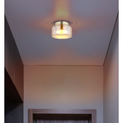 Globo - Φωτιστικό οροφής LED 1xGX53/6W/230V διάμετρος 13 cm φιμέ/καφέ