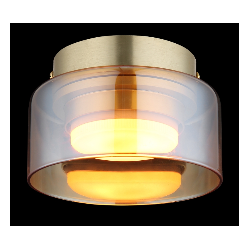 Globo - Φωτιστικό οροφής LED 1xGX53/6W/230V διάμετρος 13 cm φιμέ/καφέ