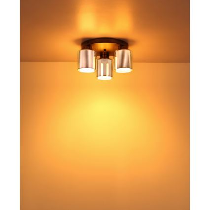 Globo - Φωτιστικό οροφής 3xE27/60W/230V γυαλιστερό χρώμιο, διάμ. 34,5 cm