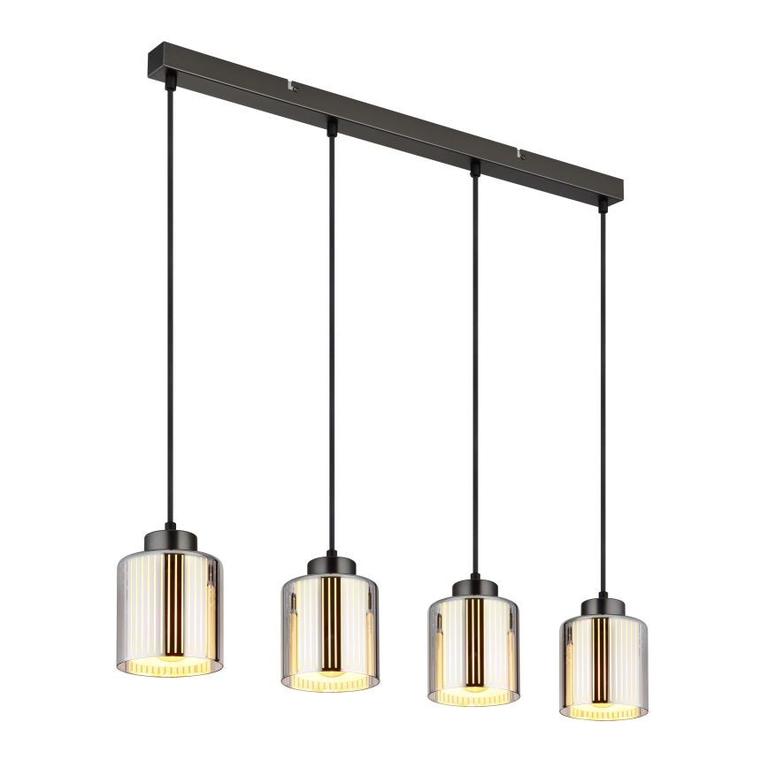 Globo - Κρεμαστό φωτιστικό οροφής 4xE27/60W/230V γυαλιστερό χρώμιο