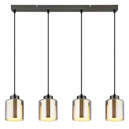 Globo - Κρεμαστό φωτιστικό οροφής 4xE27/60W/230V γυαλιστερό χρώμιο