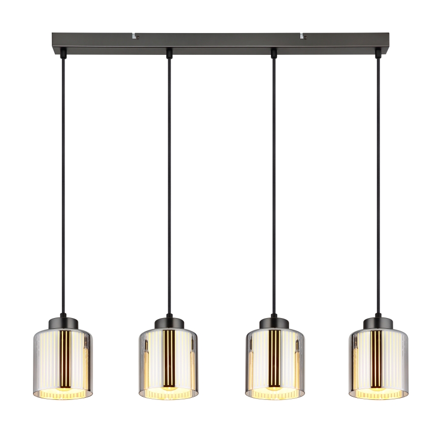 Globo - Κρεμαστό φωτιστικό οροφής 4xE27/60W/230V γυαλιστερό χρώμιο