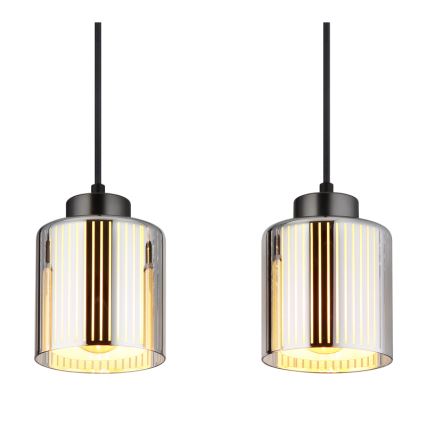 Globo - Κρεμαστό φωτιστικό οροφής 4xE27/60W/230V γυαλιστερό χρώμιο
