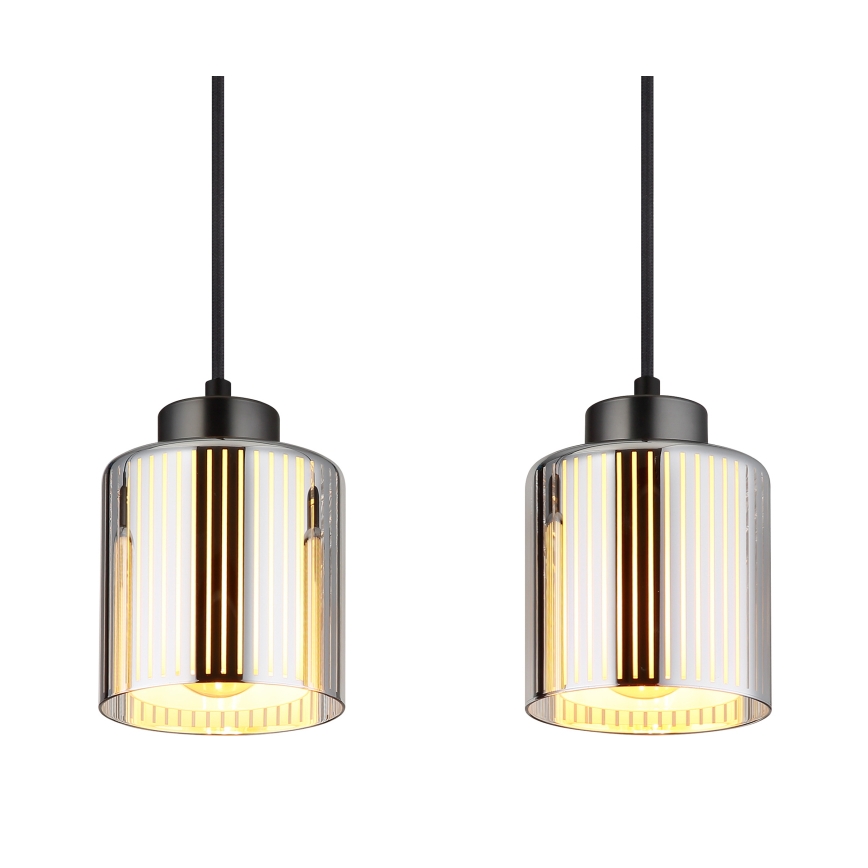 Globo - Κρεμαστό φωτιστικό οροφής 4xE27/60W/230V γυαλιστερό χρώμιο