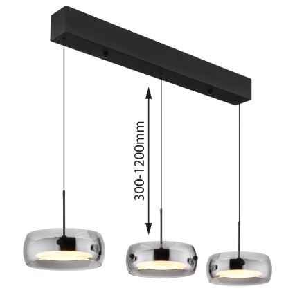 Globo - LED κρεμαστό φωτιστικό με καλώδιο LED/30W/230V 3000K