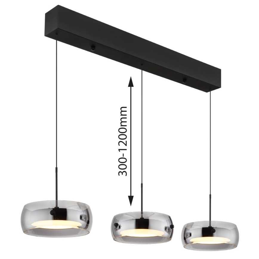 Globo - LED κρεμαστό φωτιστικό με καλώδιο LED/30W/230V 3000K