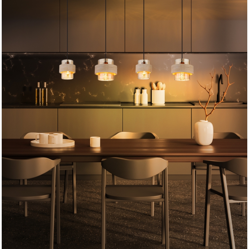Globo - Κρεμαστό φωτιστικό με καλώδιο 4xE27/40W/230V