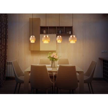 Globo - Κρεμαστό φωτιστικό με καλώδιο 4xE27/40W/230V