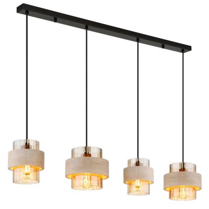 Globo - Κρεμαστό φωτιστικό με καλώδιο 4xE27/40W/230V