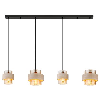 Globo - Κρεμαστό φωτιστικό με καλώδιο 4xE27/40W/230V
