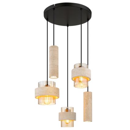 Globo - Κρεμαστό φωτιστικό σε καλώδιο 3xE27/40W/230V + 2xGU10/10W