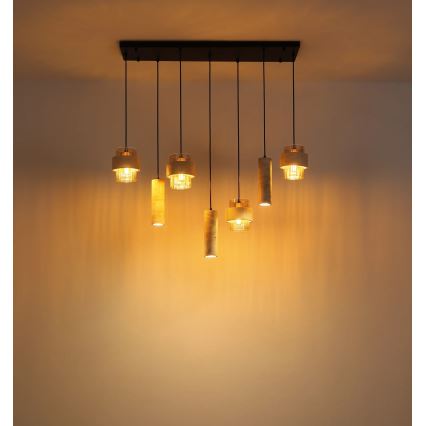 Globo - Κρεμαστό φωτιστικό με καλώδιο 4xE27/40W/230V + 3xGU10/10W