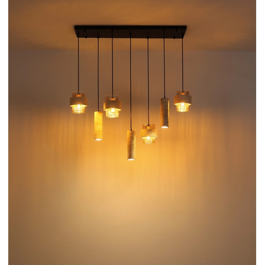 Globo - Κρεμαστό φωτιστικό με καλώδιο 4xE27/40W/230V + 3xGU10/10W