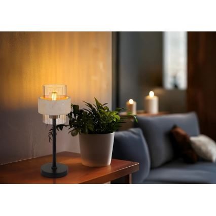 Globo - Επιτραπέζιο φωτιστικό 1xE27/40W/230V τραβερτίνη