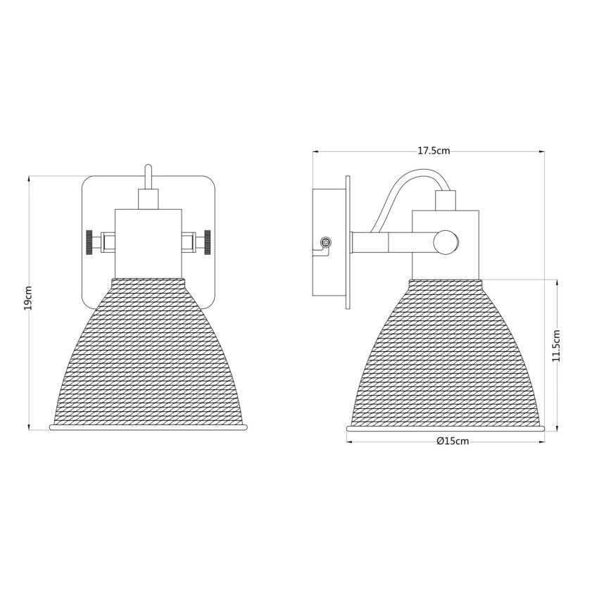 Globo - Επιτοίχιο σποτ 1xE14/40W/230V