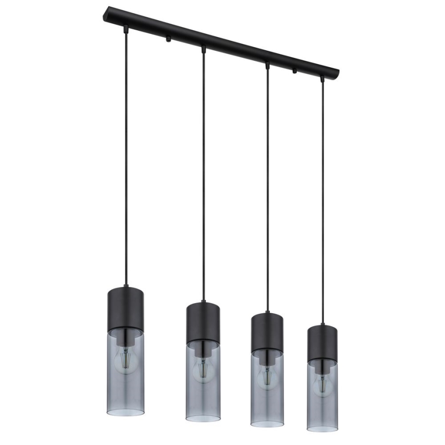 Globo - Κρεμαστό φωτιστικό οροφής 4xE27/25W/230V μαύρο