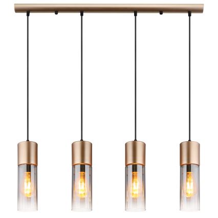 Globo - Κρεμαστό φωτιστικό οροφής 3xE27/25W/230V μπρονζέ