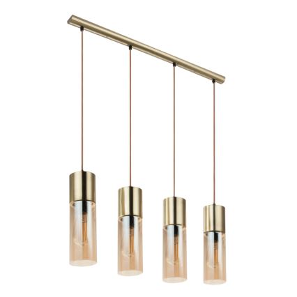 Globo - Κρεμαστό φωτιστικό οροφής 4xE27/25W/230V ορείχαλκος