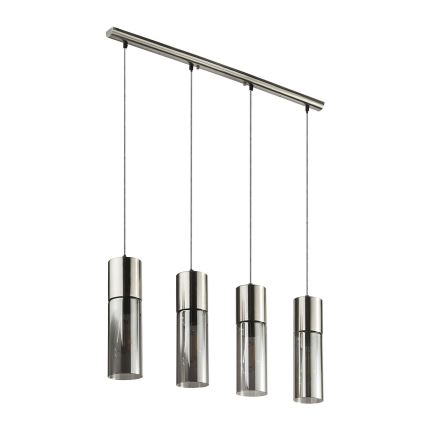 Globo - Κρεμαστό φωτιστικό οροφής 4xE27/25W/230V ματ χρώμιο