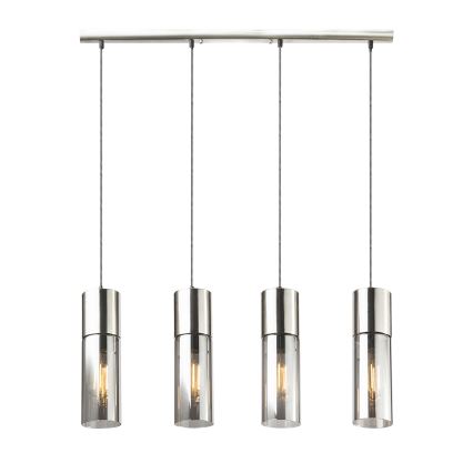 Globo - Κρεμαστό φωτιστικό οροφής 4xE27/25W/230V ματ χρώμιο