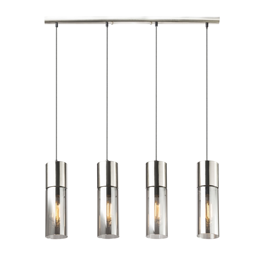 Globo - Κρεμαστό φωτιστικό οροφής 4xE27/25W/230V ματ χρώμιο