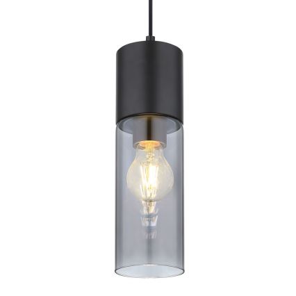 Globo - Κρεμαστό φωτιστικό οροφής 1xE27/25W/230V διάμετρος 10,5 cm μαύρο