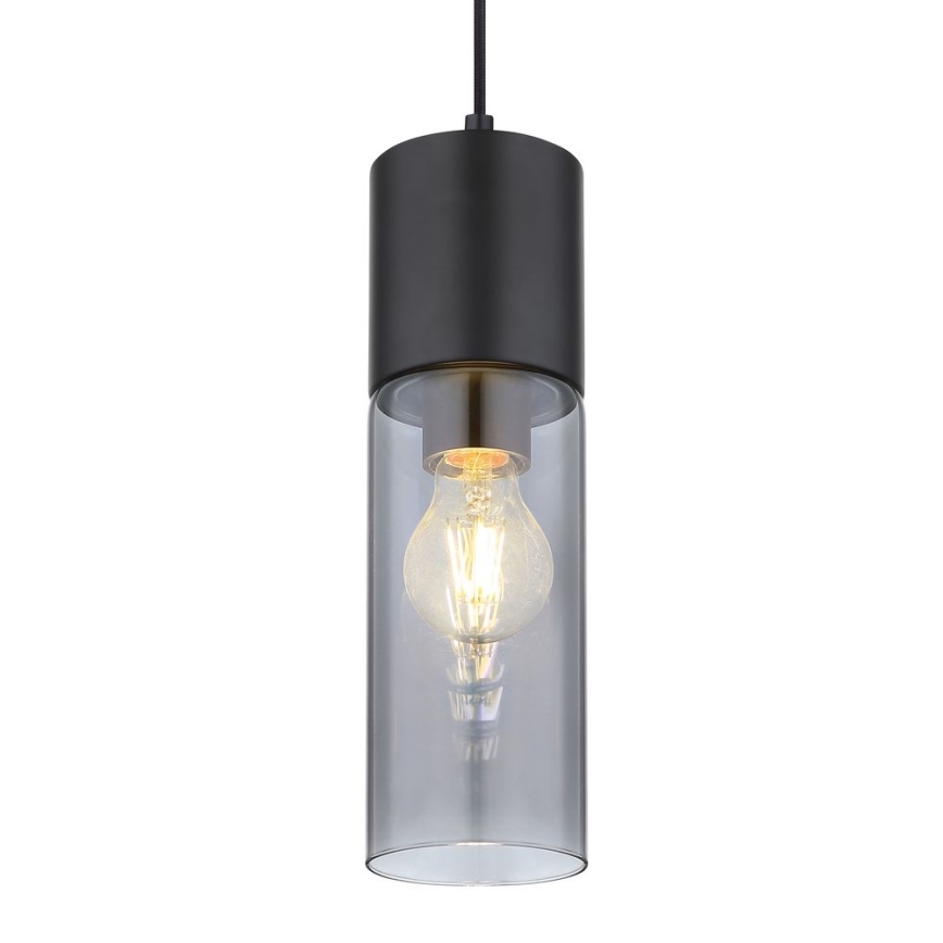 Globo - Κρεμαστό φωτιστικό οροφής 1xE27/25W/230V διάμετρος 10,5 cm μαύρο