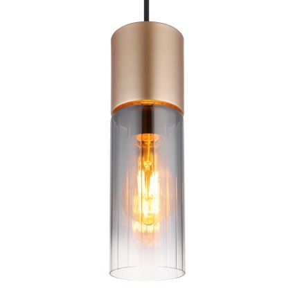 Globo - Κρεμαστό φωτιστικό οροφής 1xE27/25W/230V μπρονζέ διάμετρος 10 cm