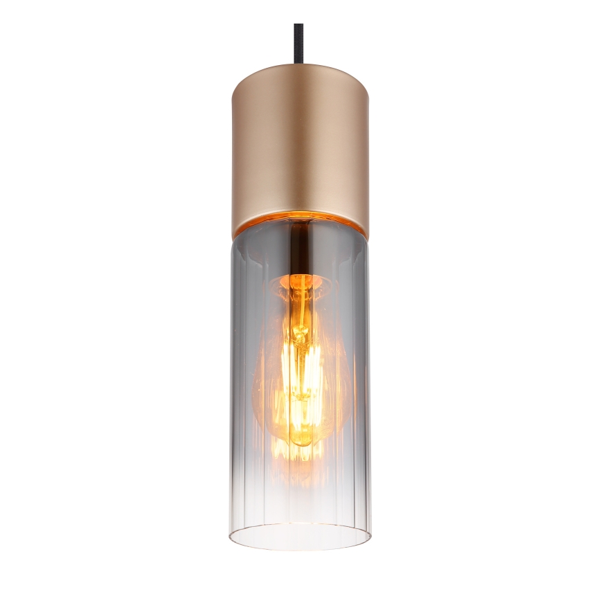 Globo - Κρεμαστό φωτιστικό οροφής 1xE27/25W/230V μπρονζέ διάμετρος 10 cm