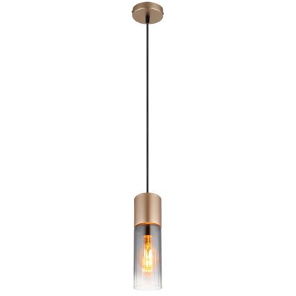 Globo - Κρεμαστό φωτιστικό οροφής 1xE27/25W/230V μπρονζέ διάμετρος 10 cm