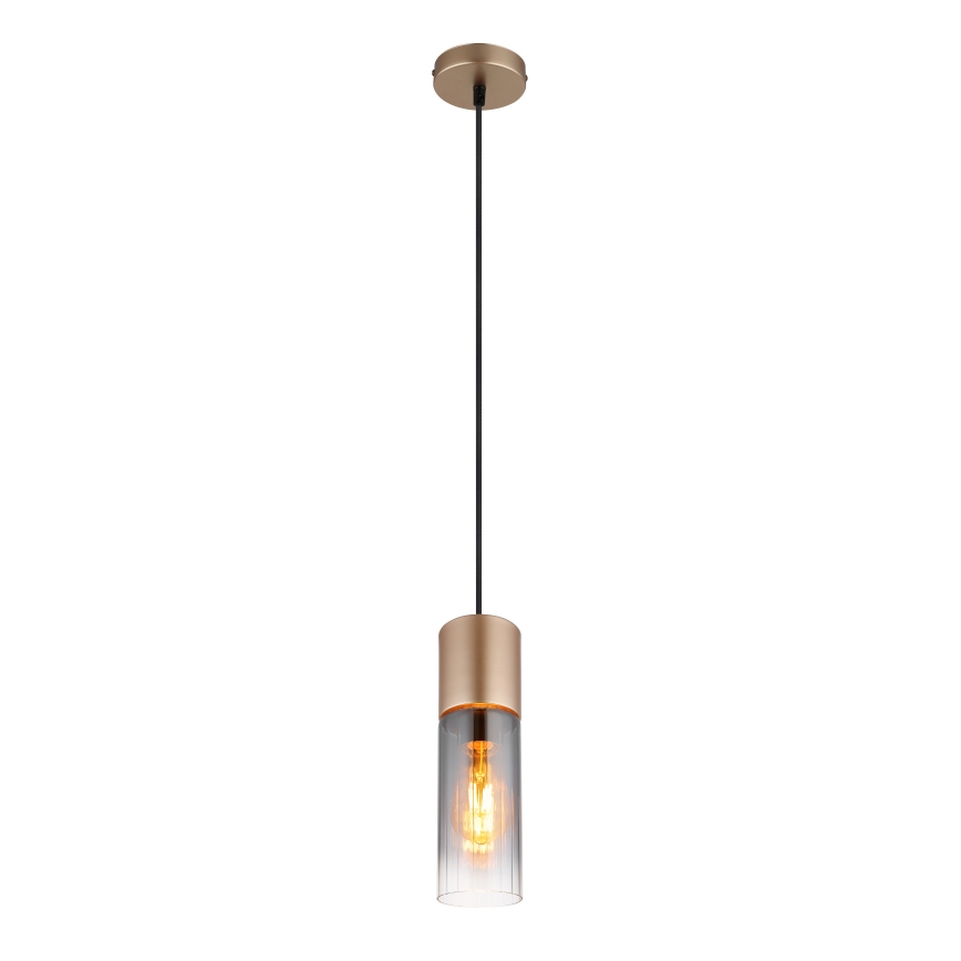 Globo - Κρεμαστό φωτιστικό οροφής 1xE27/25W/230V μπρονζέ διάμετρος 10 cm