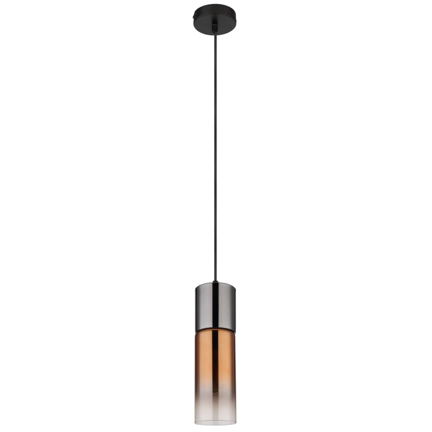 Globo - Κρεμαστό φωτιστικό οροφής 1xE27/25W/230V διάμετρος 10,5 cm μαύρο/χαλκός