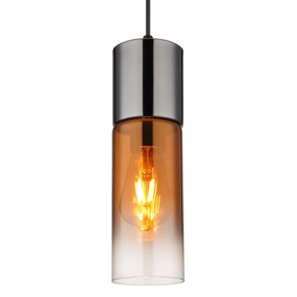 Globo - Κρεμαστό φωτιστικό οροφής 1xE27/25W/230V διάμετρος 10,5 cm μαύρο/χαλκός