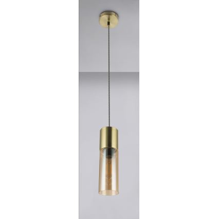 Globo - Κρεμαστό φωτιστικό οροφής 1xE27/25W/230V διάμετρος 10,5 cm ορείχαλκος