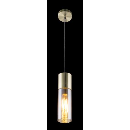 Globo - Κρεμαστό φωτιστικό οροφής 1xE27/25W/230V διάμετρος 10,5 cm ορείχαλκος