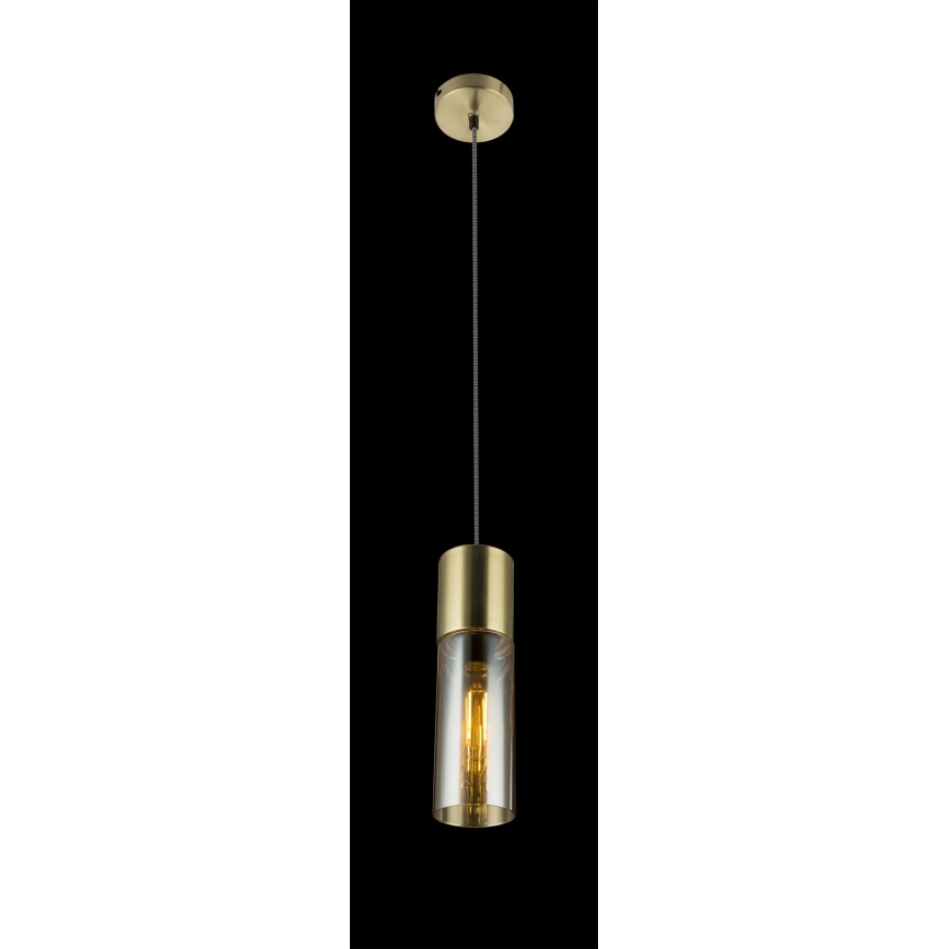 Globo - Κρεμαστό φωτιστικό οροφής 1xE27/25W/230V διάμετρος 10,5 cm ορείχαλκος
