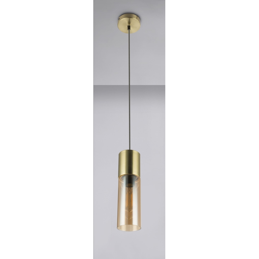 Globo - Κρεμαστό φωτιστικό οροφής 1xE27/25W/230V διάμετρος 10,5 cm ορείχαλκος