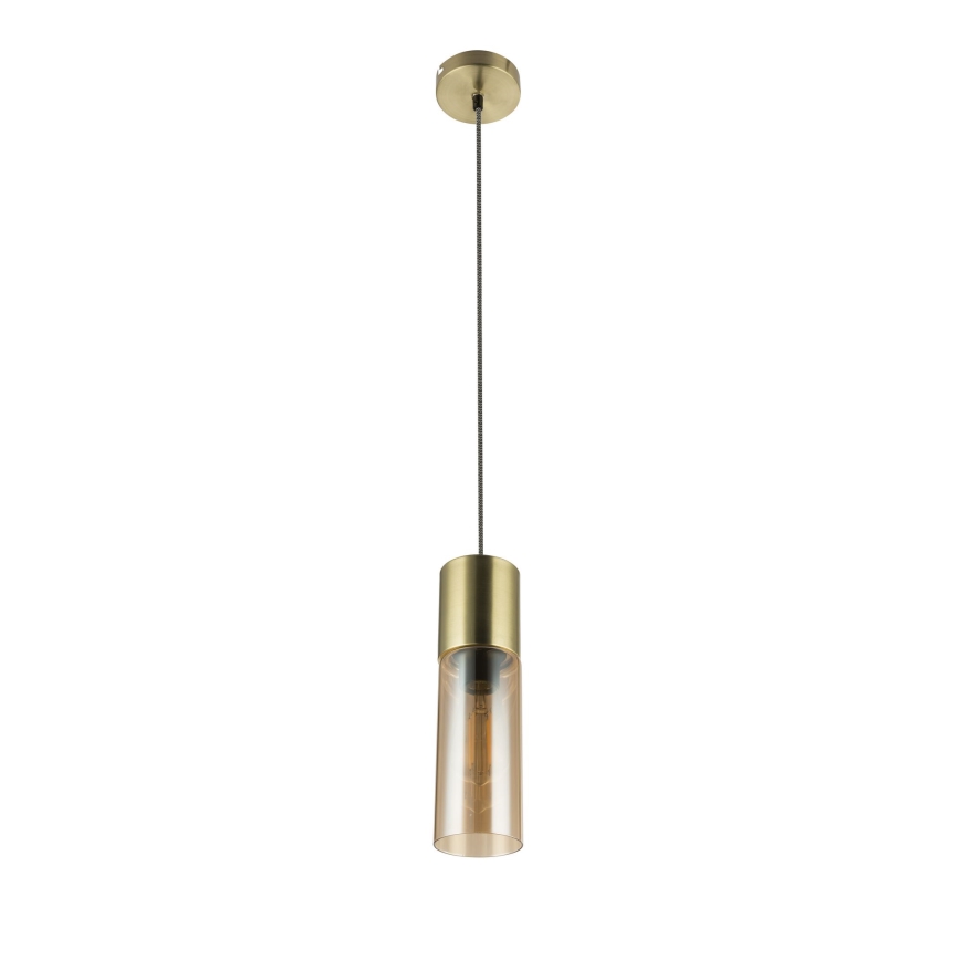 Globo - Κρεμαστό φωτιστικό οροφής 1xE27/25W/230V διάμετρος 10,5 cm ορείχαλκος