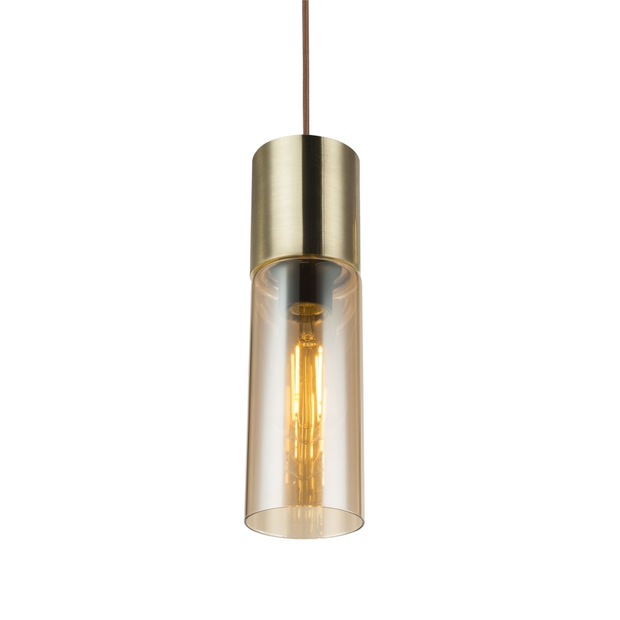 Globo - Κρεμαστό φωτιστικό οροφής 1xE27/25W/230V διάμετρος 10,5 cm ορείχαλκος