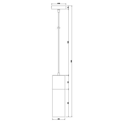 Globo - Κρεμαστό φωτιστικό οροφής 1xE27/25W/230V διάμετρος 10,5 cm ορείχαλκος