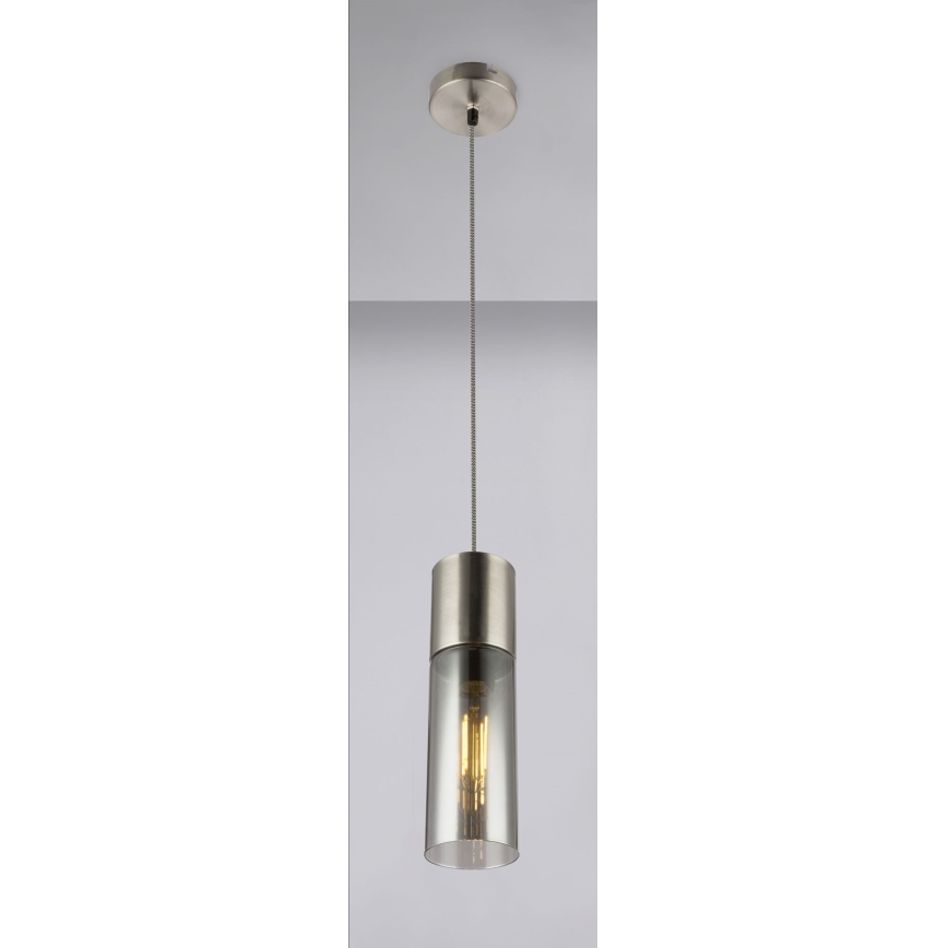 Globo - Κρεμαστό φωτιστικό οροφής 1xE27/25W/230V διάμετρος 10,5 cm ματ χρώμιο