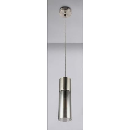 Globo - Κρεμαστό φωτιστικό οροφής 1xE27/25W/230V διάμετρος 10,5 cm ματ χρώμιο